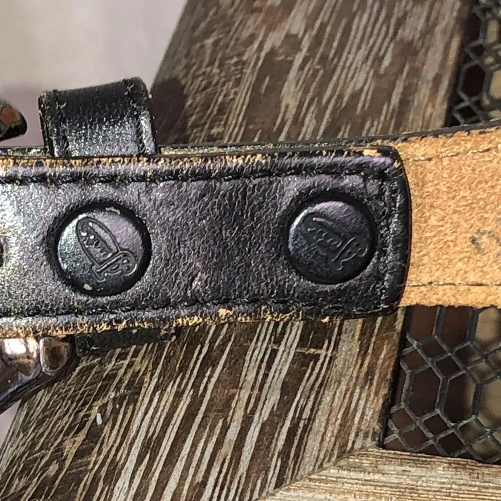 Vintage Justin’s Leather Belt Child 513BK Southwest Beaded Seed Bead 26 in USA
